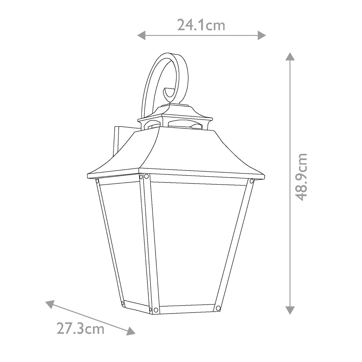 Galena 3 Light Large Wall Lantern