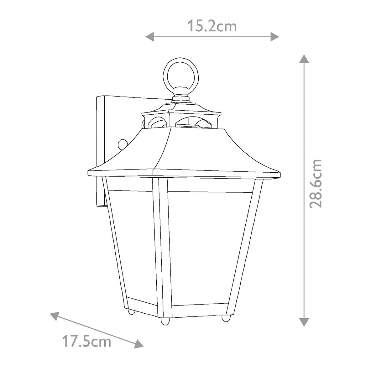 Galena 1 Light Small Wall Lantern
