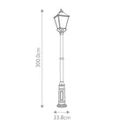 Galena 4 Light Lamp Post