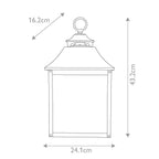 Galena 2 Light Half Lantern