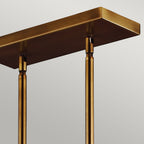 Hobson 3 Light Island Chandelier Aged Brass