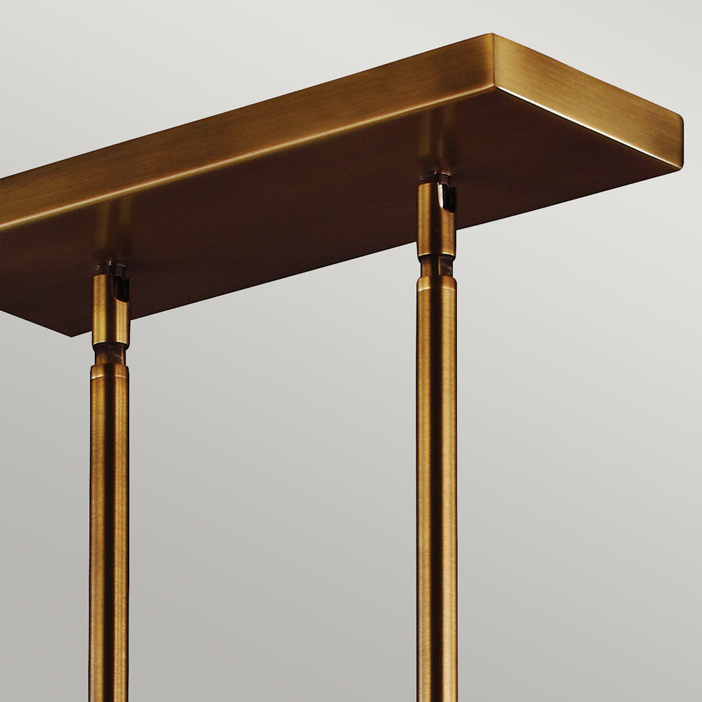 Hobson 3 Light Island Chandelier Aged Brass