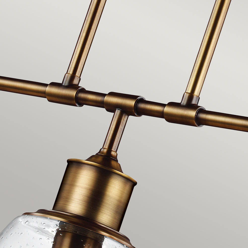 Hobson 3 Light Island Chandelier Aged Brass