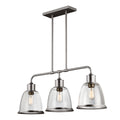 Hobson 3 Light Island Chandelier Satin Nickel