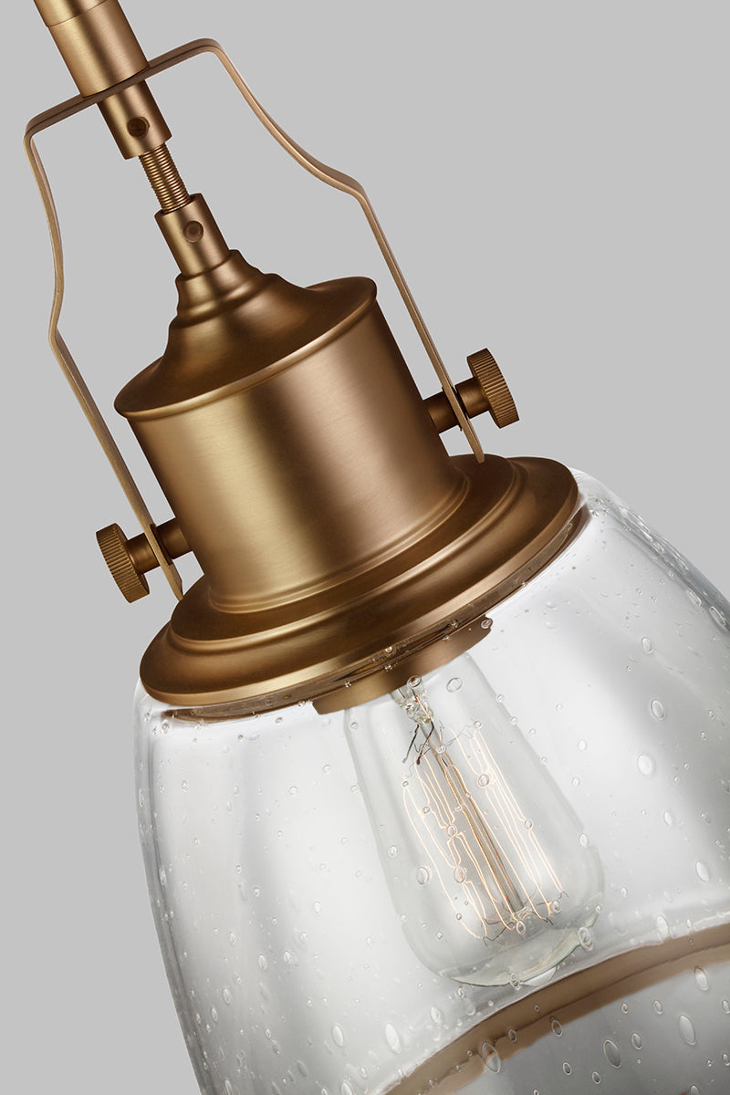 Hobson 1 Light Medium Pendant Aged Brass