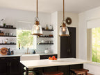 Hobson 1 Light Medium Pendant Aged Brass