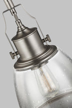 Hobson 1 Light Medium Pendant Satin Nickel