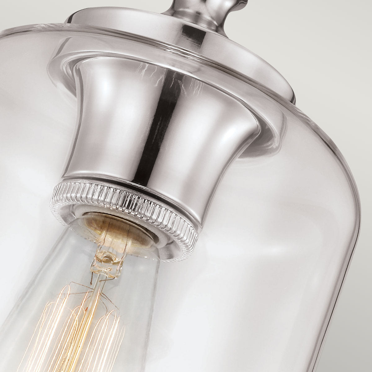 Hounslow 1 Light Mini Pendant Polished Nickel