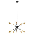 Jax 10 Light Chandelier - Midnight Black