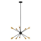 Jax 10 Light Chandelier - Midnight Black