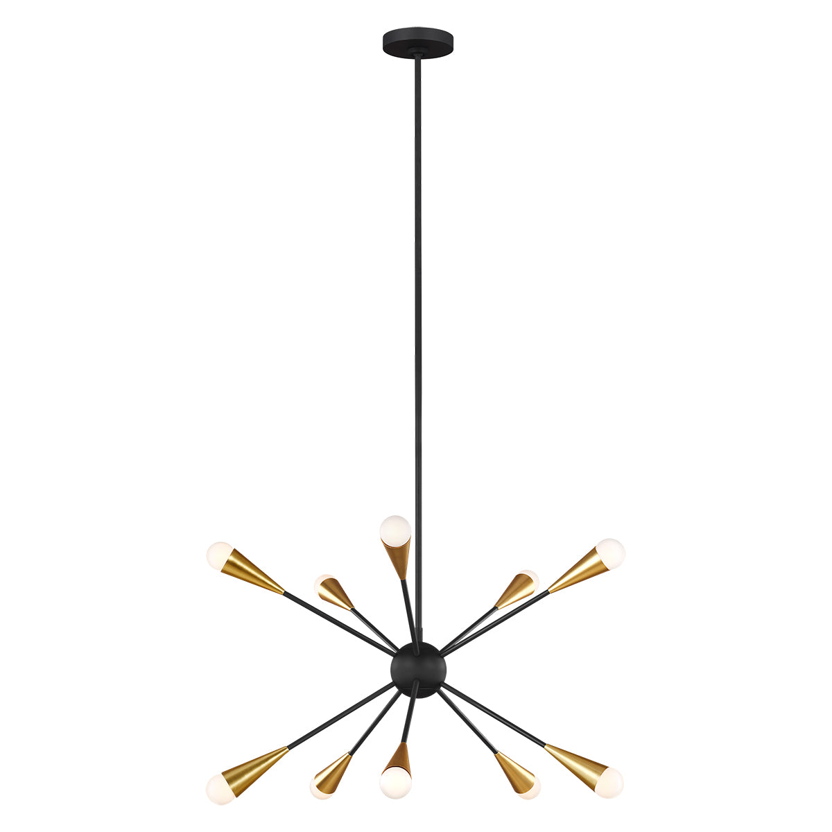 Jax 10 Light Chandelier - Midnight Black