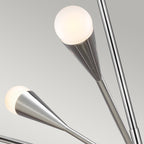 Jax 10 Light Chandelier - Polished Nickel