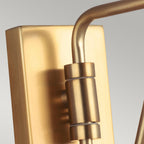 Joan 1 Light Wall Light - Midnight Black & Burnished Brass