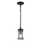 Lighthouse 1 Light Small Chain Lantern Black