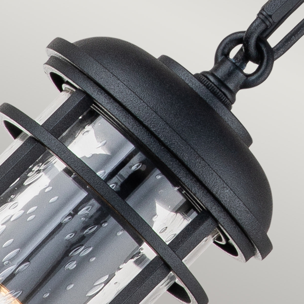Lighthouse 1 Light Small Chain Lantern Black