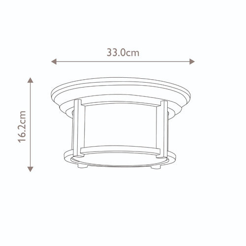 Merrill 2 Light Flush