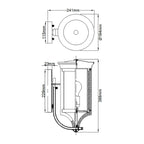 Merrill 1 Light Small Wall Lantern 1