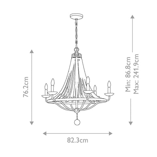 Nori 6 Light Chandelier