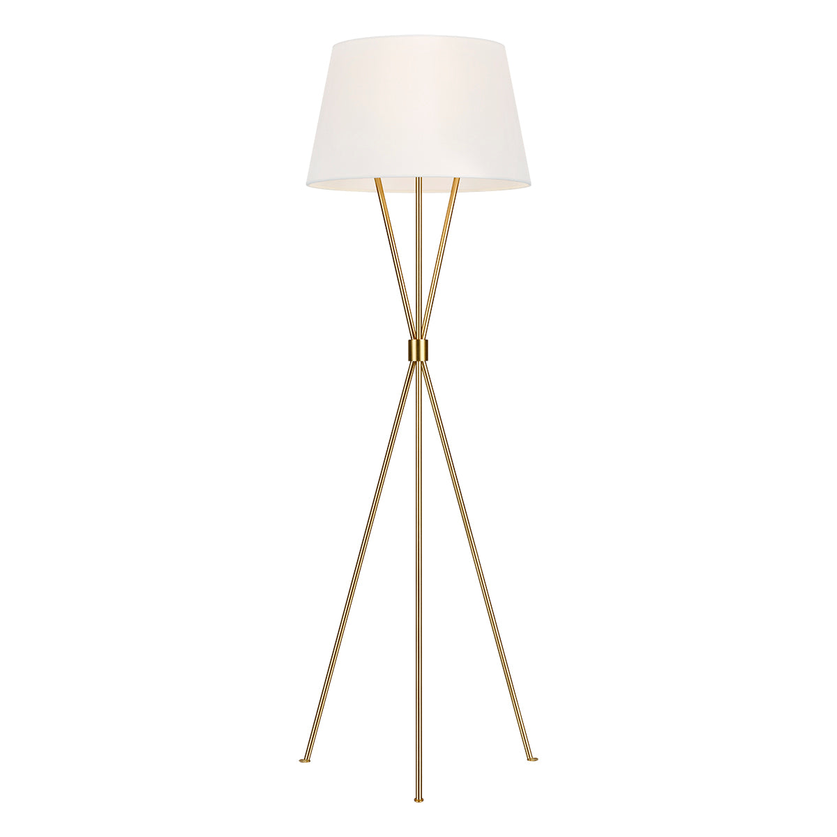 Penny 1 Light Floor Lamp - Burnished Brass