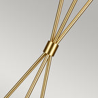 Penny 1 Light Floor Lamp - Burnished Brass