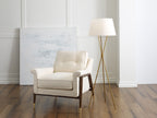 Penny 1 Light Floor Lamp - Burnished Brass