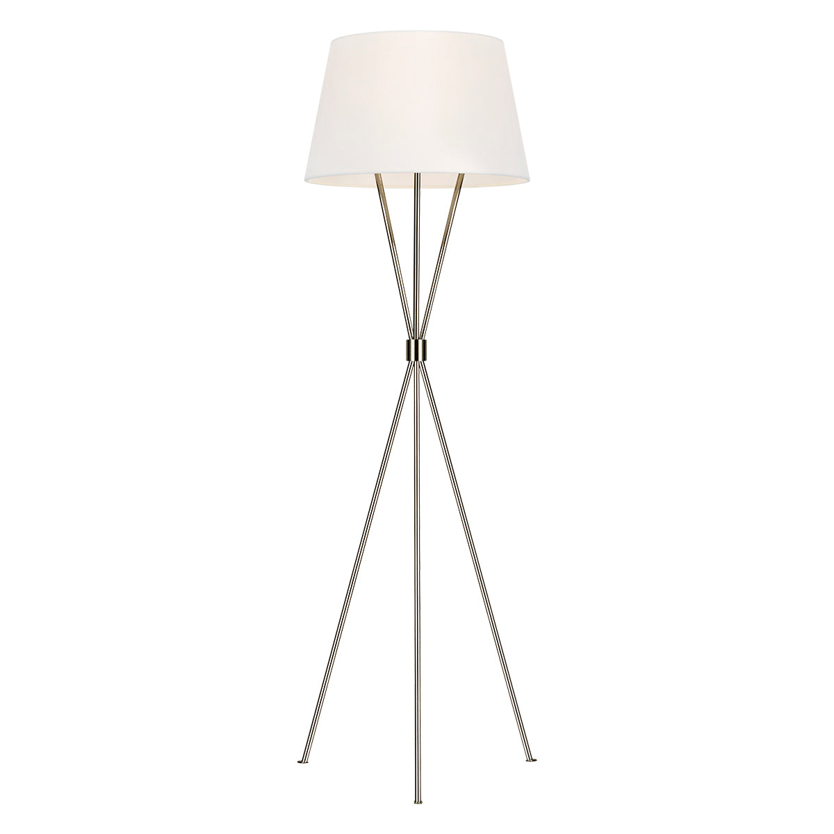 Penny 1 Light Floor Lamp - Polished Nickel