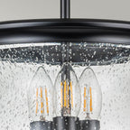 Pickering Lane 3lt Semi-Flush - Black