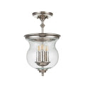 Pickering Lane 3lt Semi-Flush - Polished Nickel