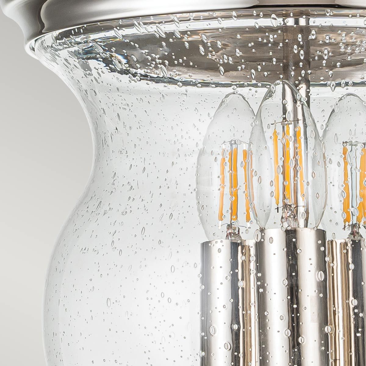 Pickering Lane 3lt Semi-Flush - Polished Nickel