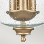 Pickering Lane 3lt Semi-Flush - Painted Natural Brass