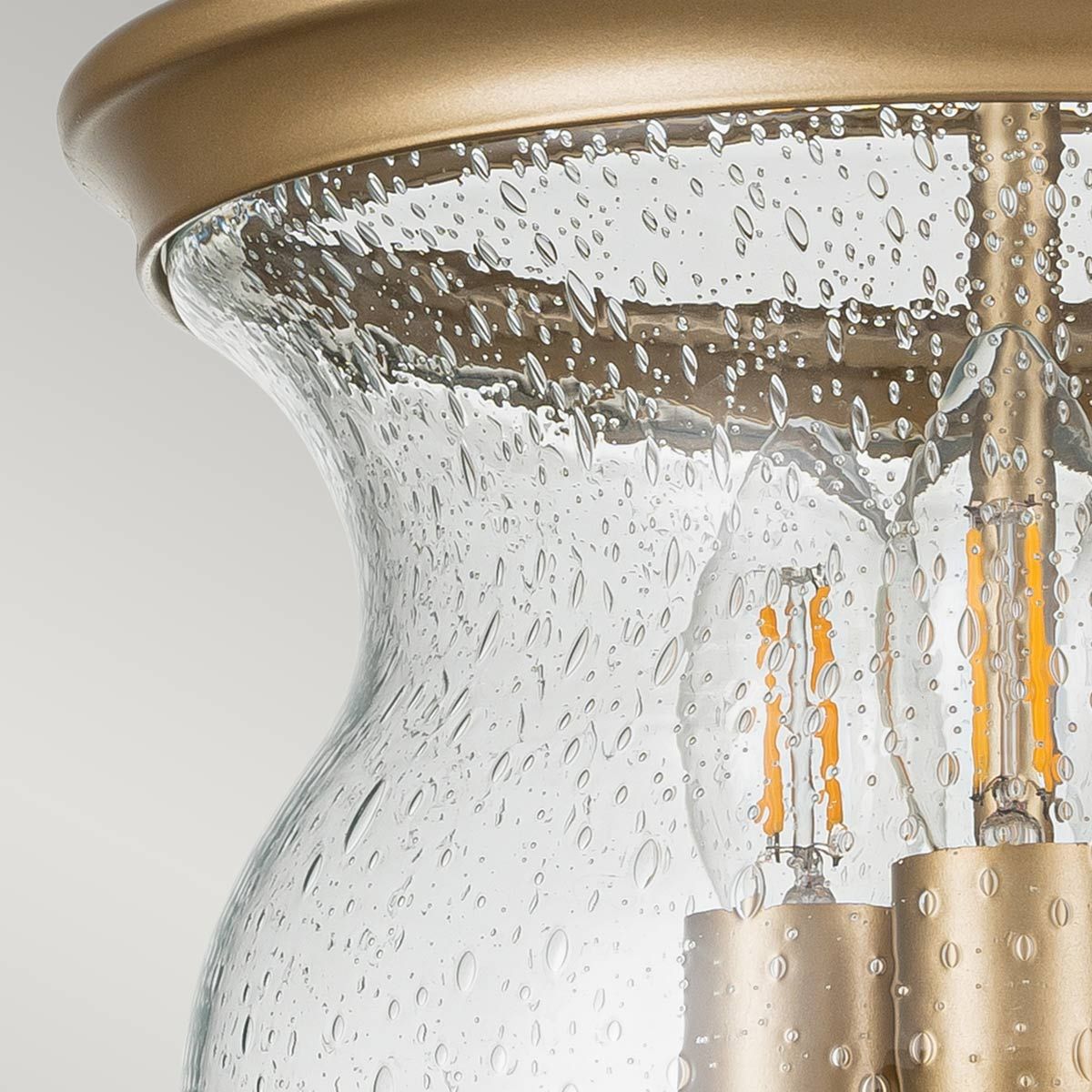 Pickering Lane 3lt Semi-Flush - Painted Natural Brass