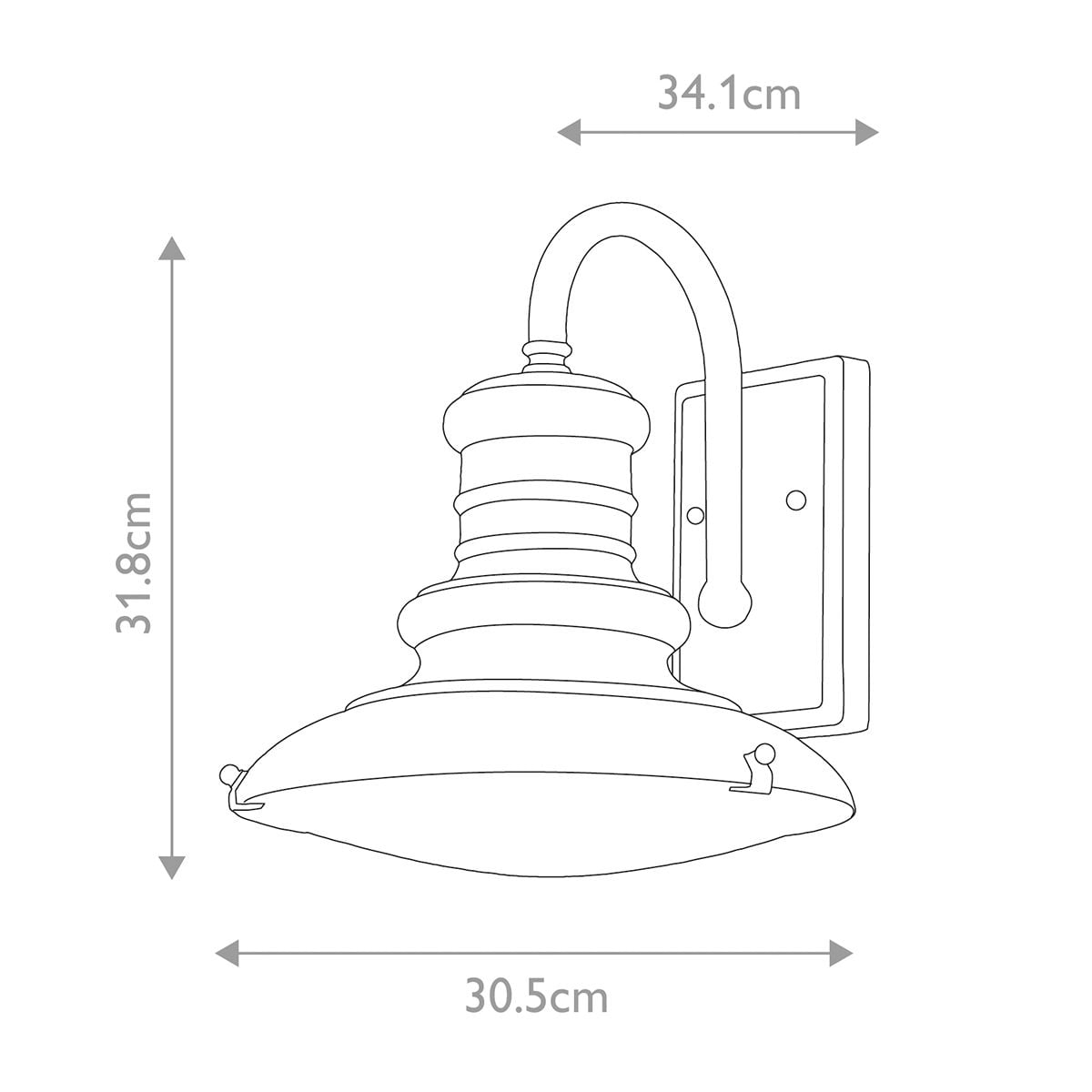 Redding Station 1 Light Medium Wall Lantern
