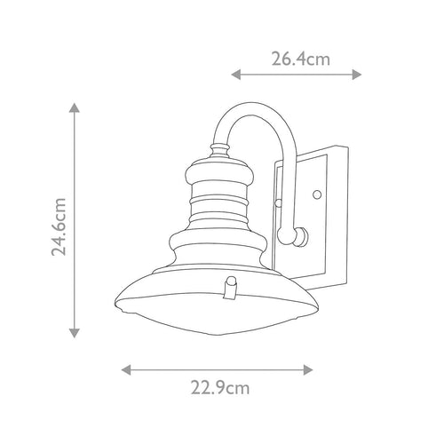 Redding Station 1 Light Small Wall Lantern