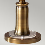 Stateroom 2 Light Floor Lamp - Bali Brass