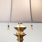 Stateroom 2 Light Floor Lamp - Bali Brass