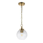 Tabby 1 Light Mini Pendant Burnished Brass