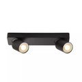 Lyra 2 Round GU10 Spotlight Matt Black