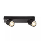 Lyra 2 Round GU10 Spotlight Matt Black