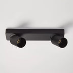 Lyra 2 Round GU10 Spotlight Matt Black