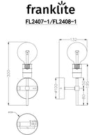 Impact 1 light Wall Bracket
