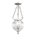 Finsbury Park Polished Nickel Pendant Light (Small)