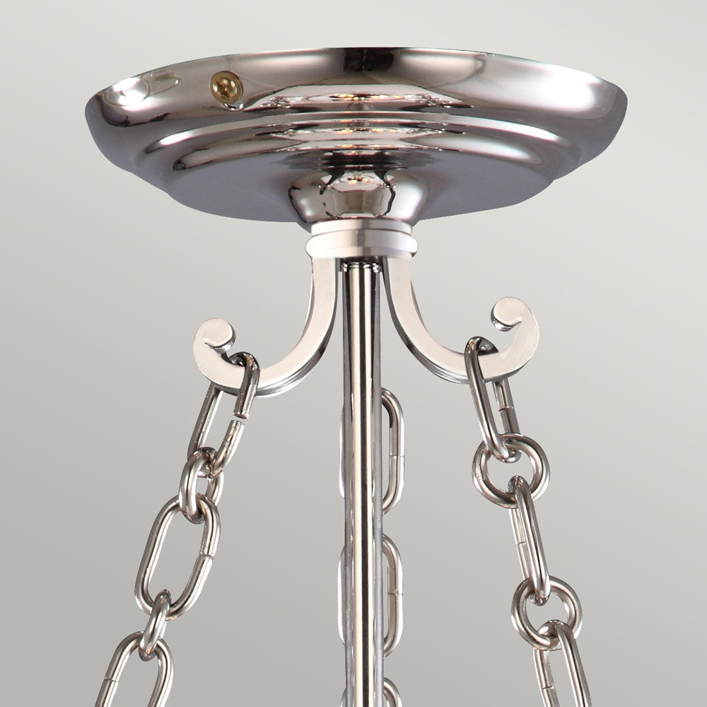 Finsbury Park Polished Nickel Pendant Light (Small)