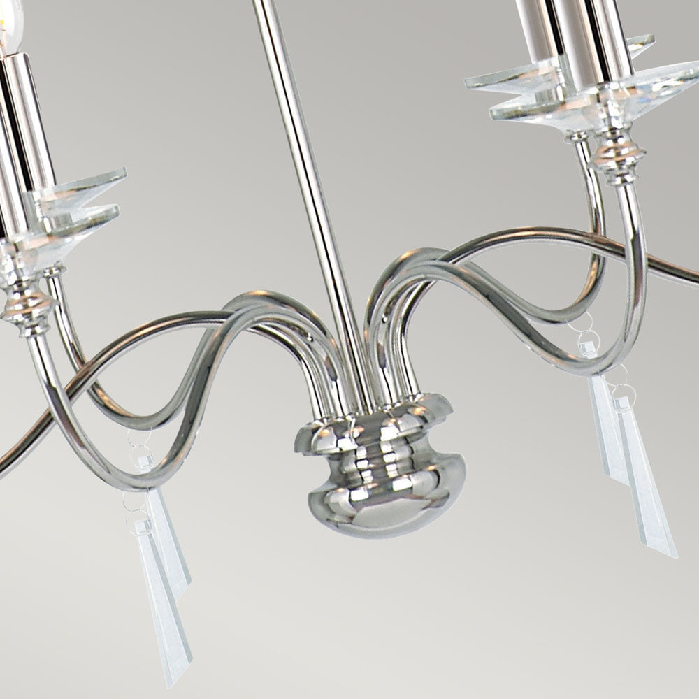 Finsbury Park 6-Light Polished Nickel Chandelier