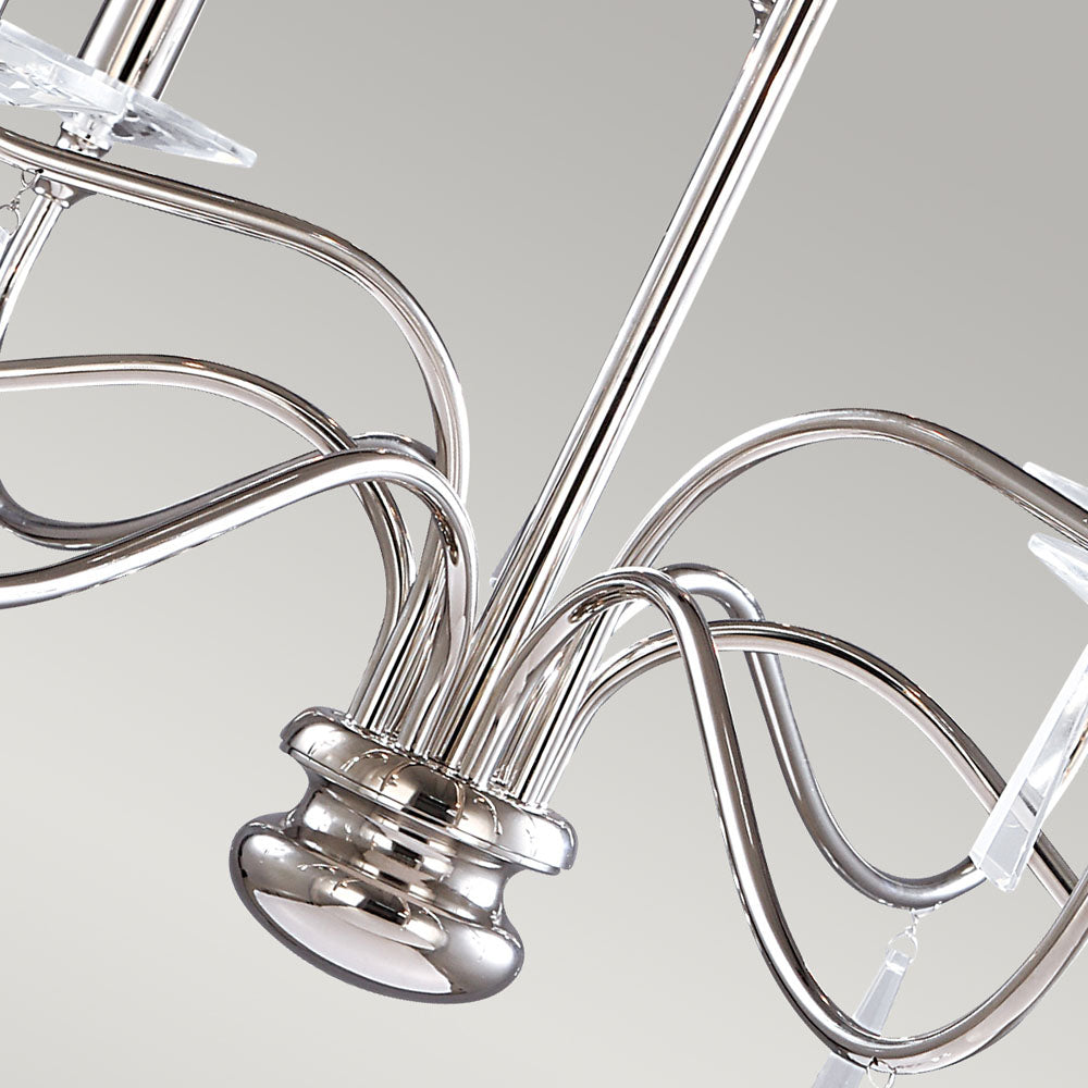 Finsbury Park 9-Light Polished Nickel Chandelier