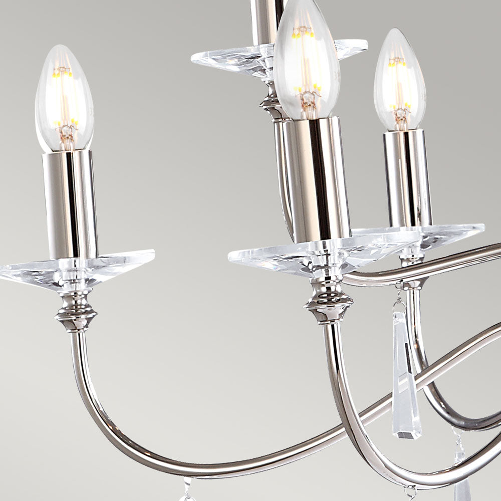 Finsbury Park 9-Light Polished Nickel Chandelier