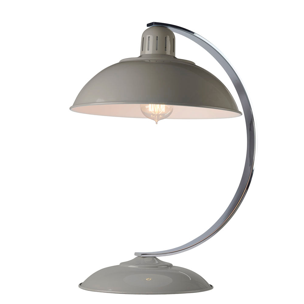 Grey Retro Diner Desk Lamp - Franklin