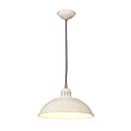 Cream Retro Diner Pendant Light - Franklin