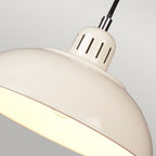 Cream Retro Diner Pendant Light - Franklin