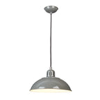 Grey Retro Diner Pendant Light - Franklin