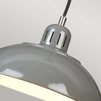 Grey Retro Diner Pendant Light - Franklin